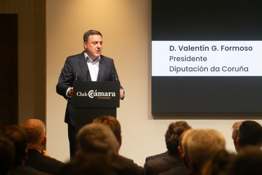 Valentín González Formoso destaca a colaboración da Deputación coa Cámara de Comercio da Coruña no 140 aniversario da entidade