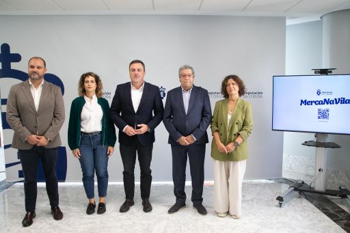 A Deputación da Coruña presenta “MercaNaVila”, un programa de 6 millóns de euros para apoiar o comercio local nos concellos de menos de 20.000 habitantes